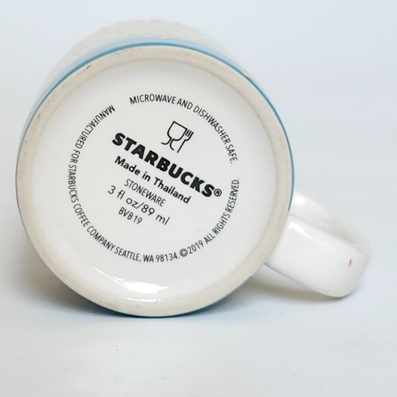 STARBUCKS PATTAYA MINI MUG GLOBAL ICON STONEWARE Espresso Mug 3oz/89ml YAH - Picture 6 of 6